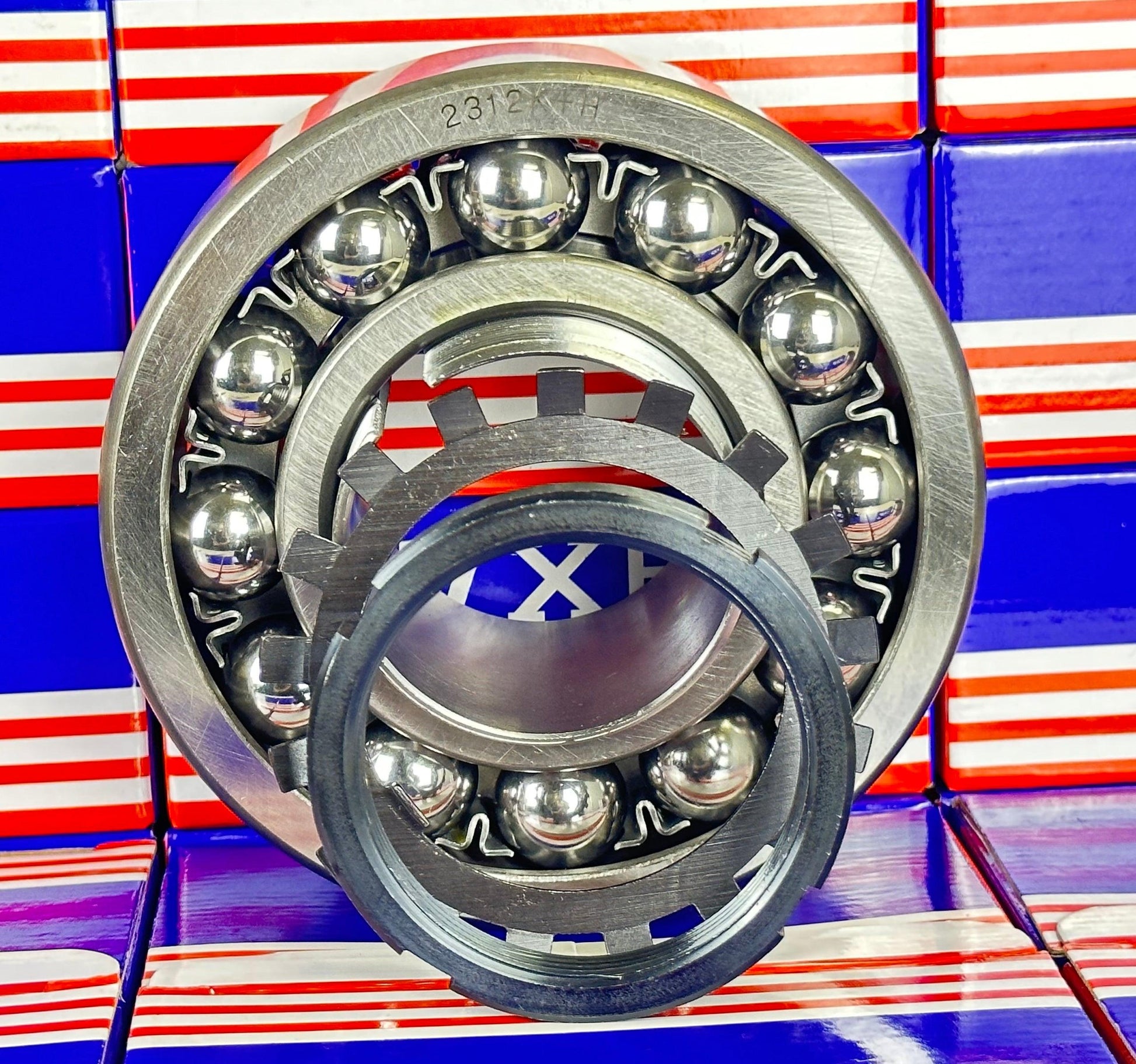 2312K+H Self Aligning Ball Bearing with Adapter Sleeve 55x130x46mm