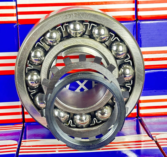 2312K+H Self Aligning Ball Bearing with Adapter Sleeve 55x130x46mm
