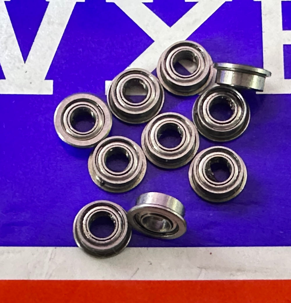 10 -pakietowe łożyska z kołnierzami samochodowymi 3x6x2,5 mm - ekranowany