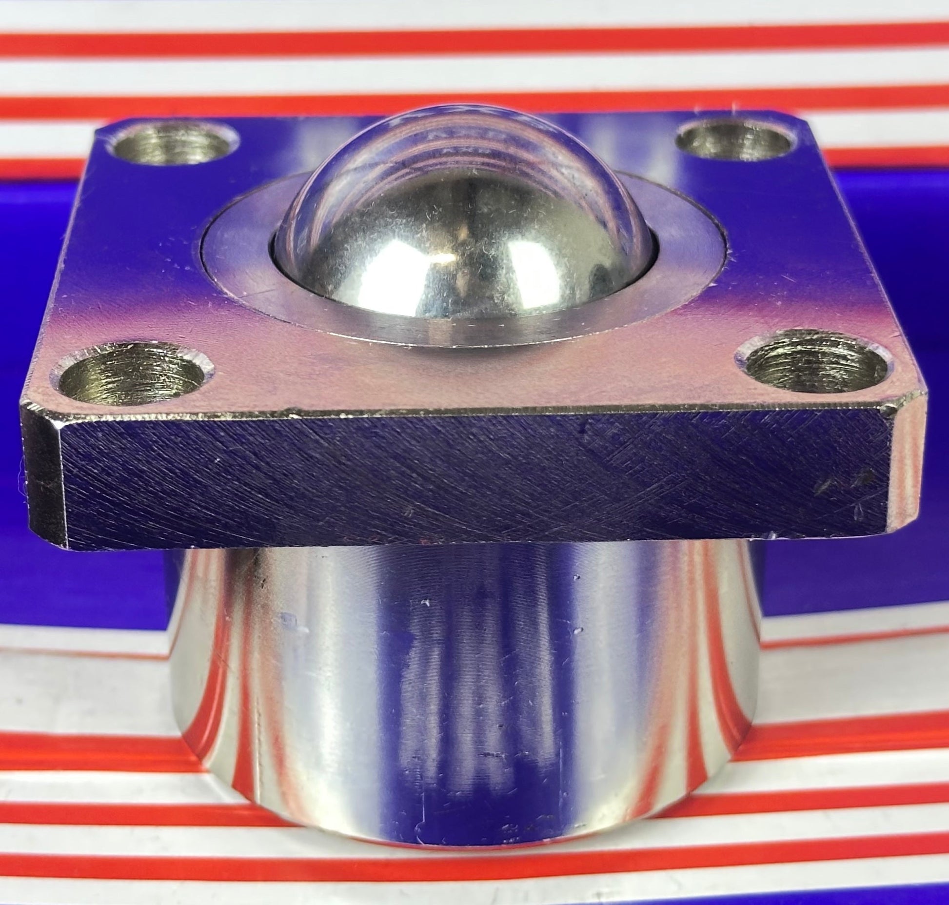 551 lbs Load capacity Stainless Steel Flange Ball Transfer Bearing Unit