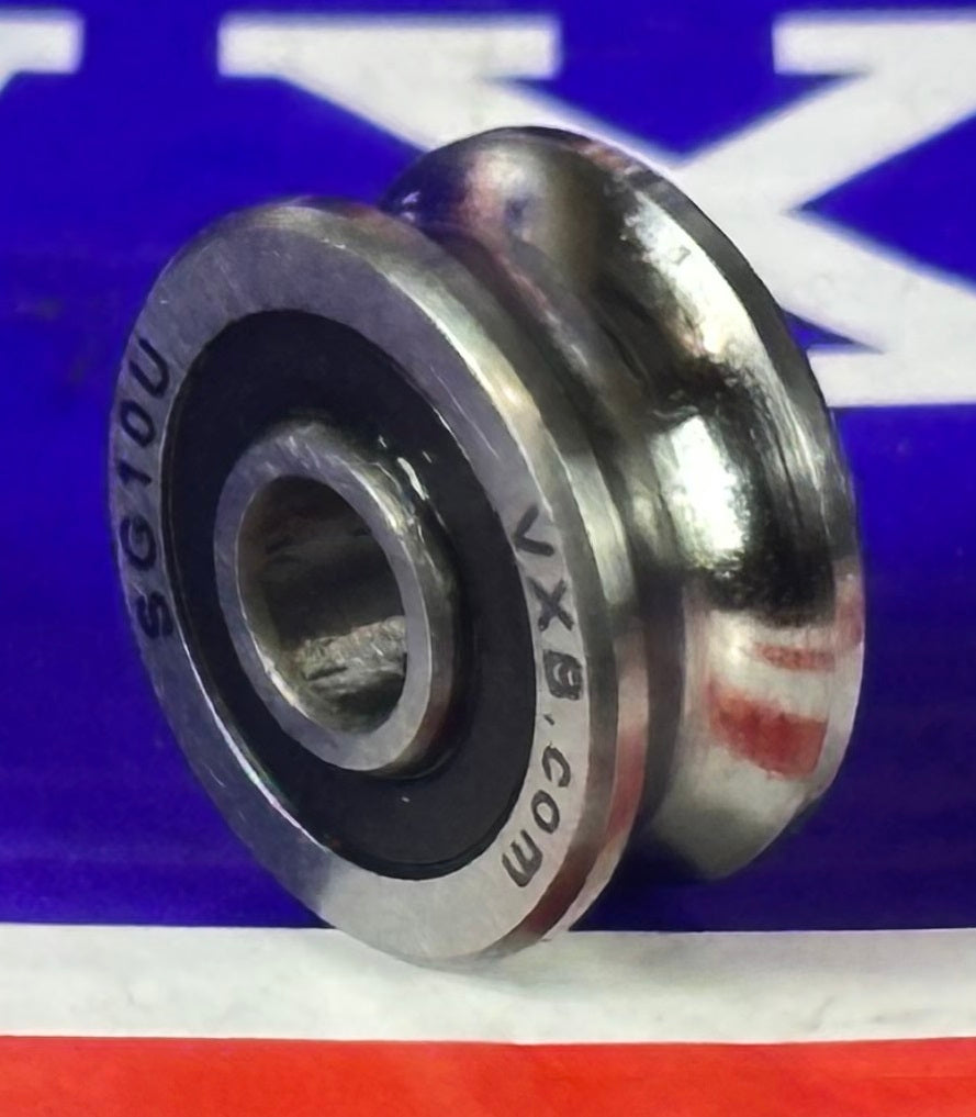 SG10U U-Groove Sealed Track Ball Bearing 4x13x6mm