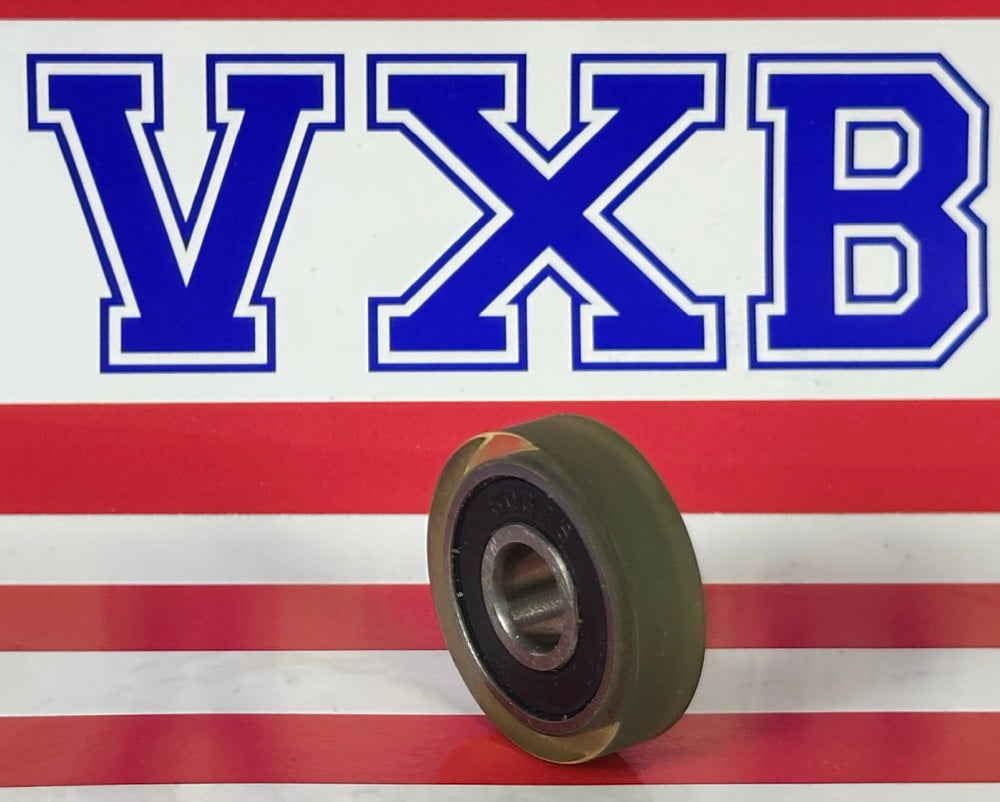 Polyurethane Rubber Tire Bearing 8x26x7mm - Sealed - Miniature