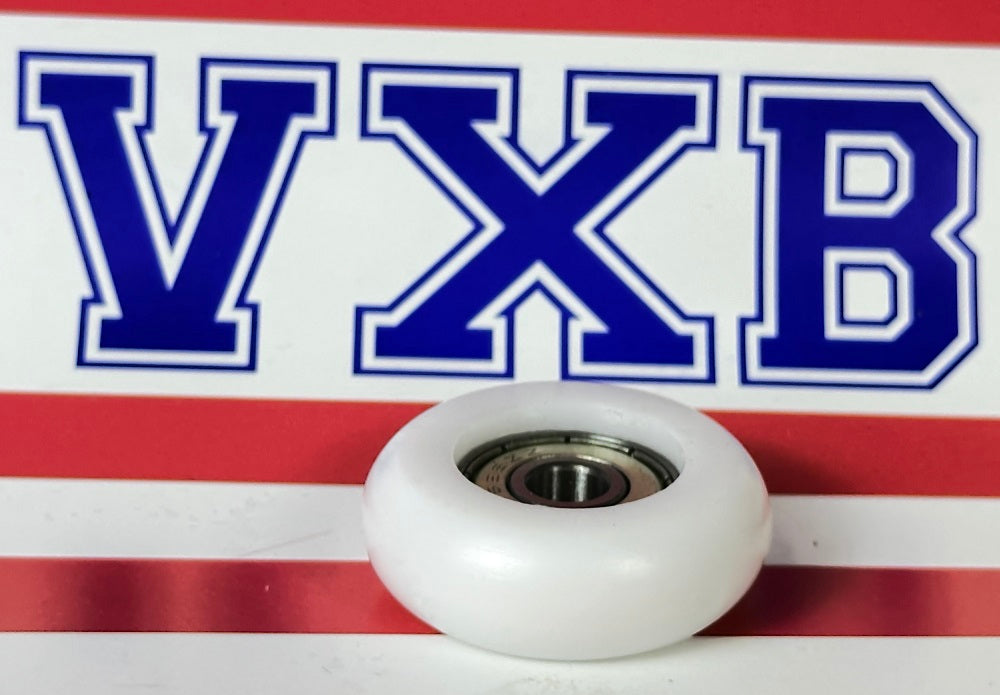 6mm Bore Bearing - 32mm White Plastic Tire 6x32x11mm