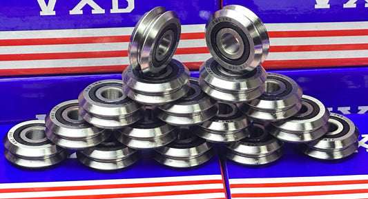16-Pack RM2-2RS 3/8'' V-Groove Roller Ball Bearing W2-2RS