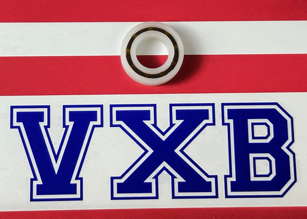 Łożysko z tworzywa Acetal/POM 6800 - kulki szklane - 10x19x5mm