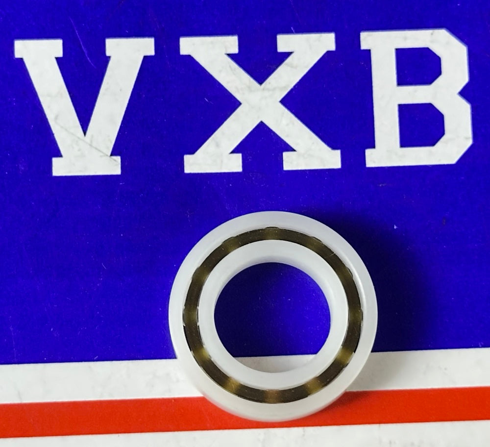 Łożysko z tworzywa Acetal/POM 6801 - kulki szklane - 12x21x5mm