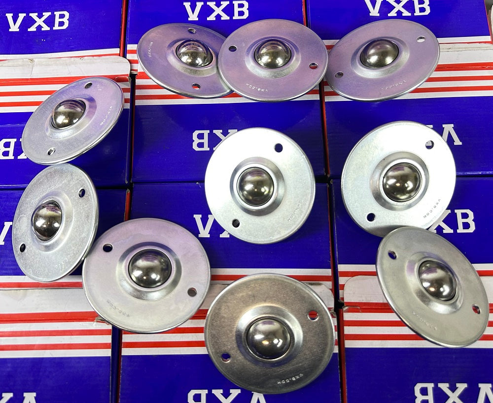 2 หลุม Flange Ball Transfer Unit 10 แพ็คแบริ่งพื้นผิวที่ติดตั้ง