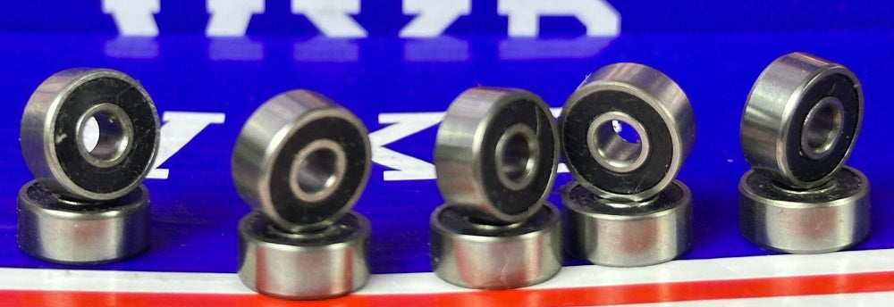 10-pack afgesloten lager R2-2RS ABEC-5 1/8 "x 3/8" x 5/32 "