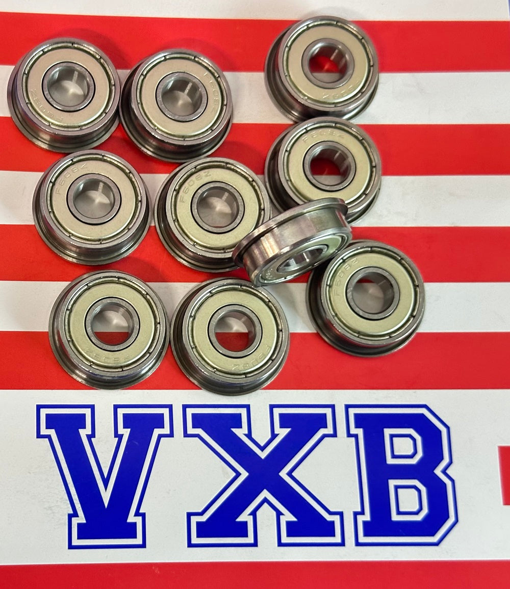 10 paket flanşlı rulmanlar 8x22x7mm bilyalı rulmanlar