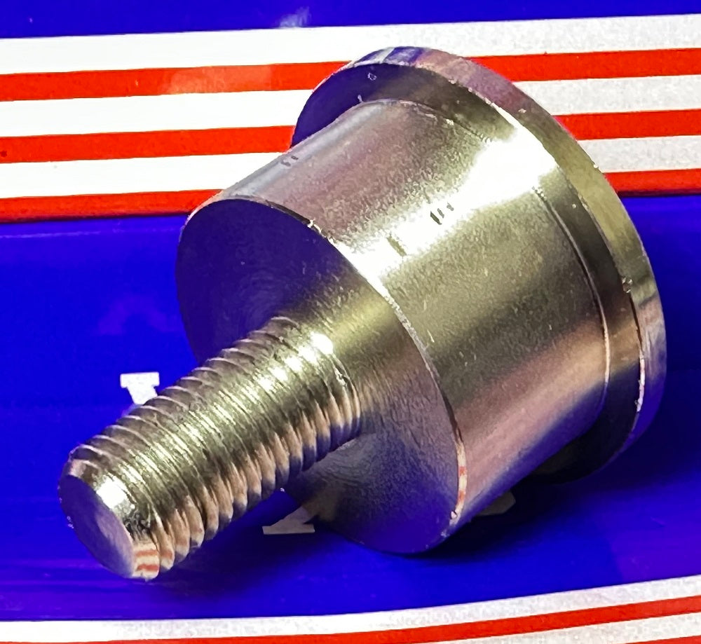 440 lbs Load Capacity Heavy Duty Machined Steel Ball Transfer Unit - M10 Threaded Bolt Bearing Transfer