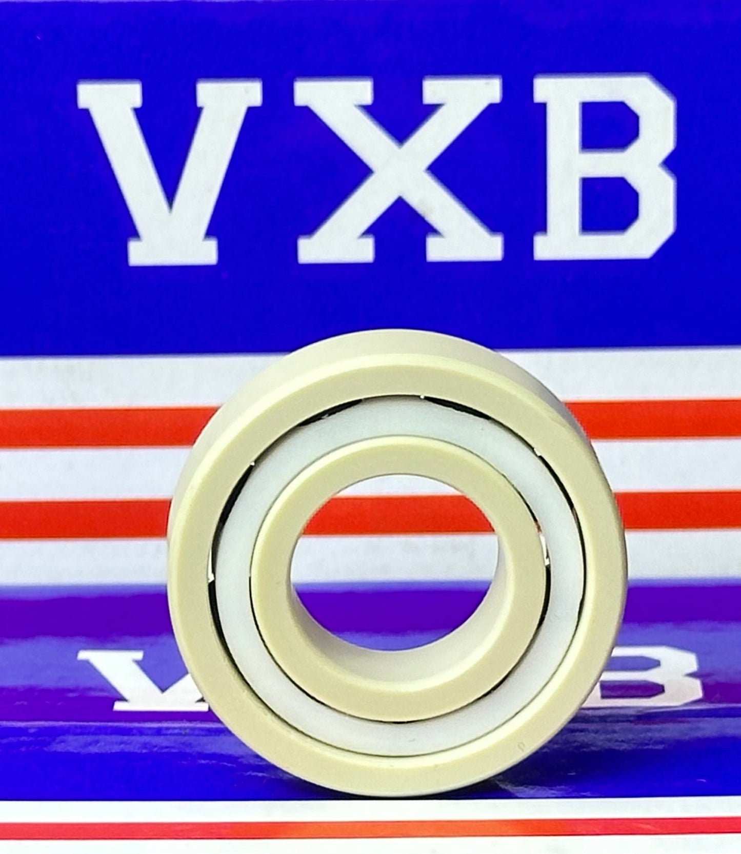 6002 PEEK Ball Bearing - Si₃N₄ Ceramic Balls - PTFE Cage - 15x32x9mm