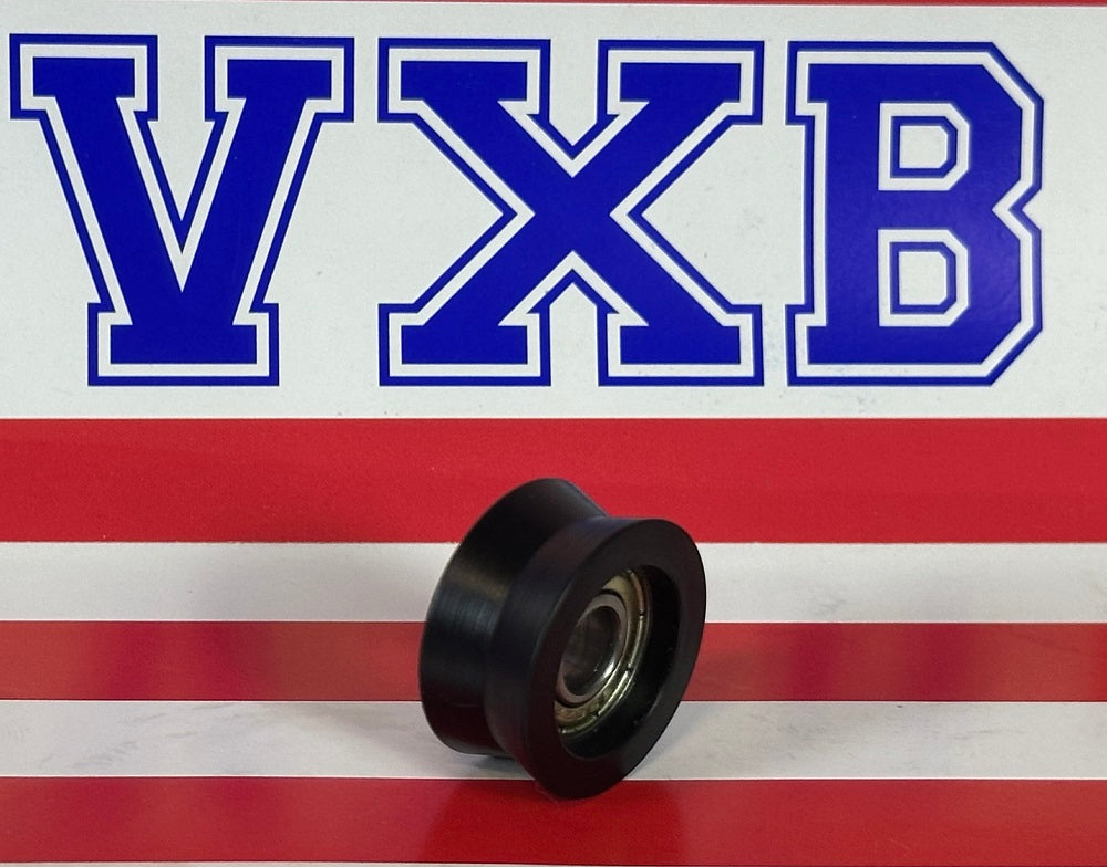 6mm Bore Bearing - 21mm Nylon Pulley v Groove Track Guide Roller Bearing 6x21x10mm