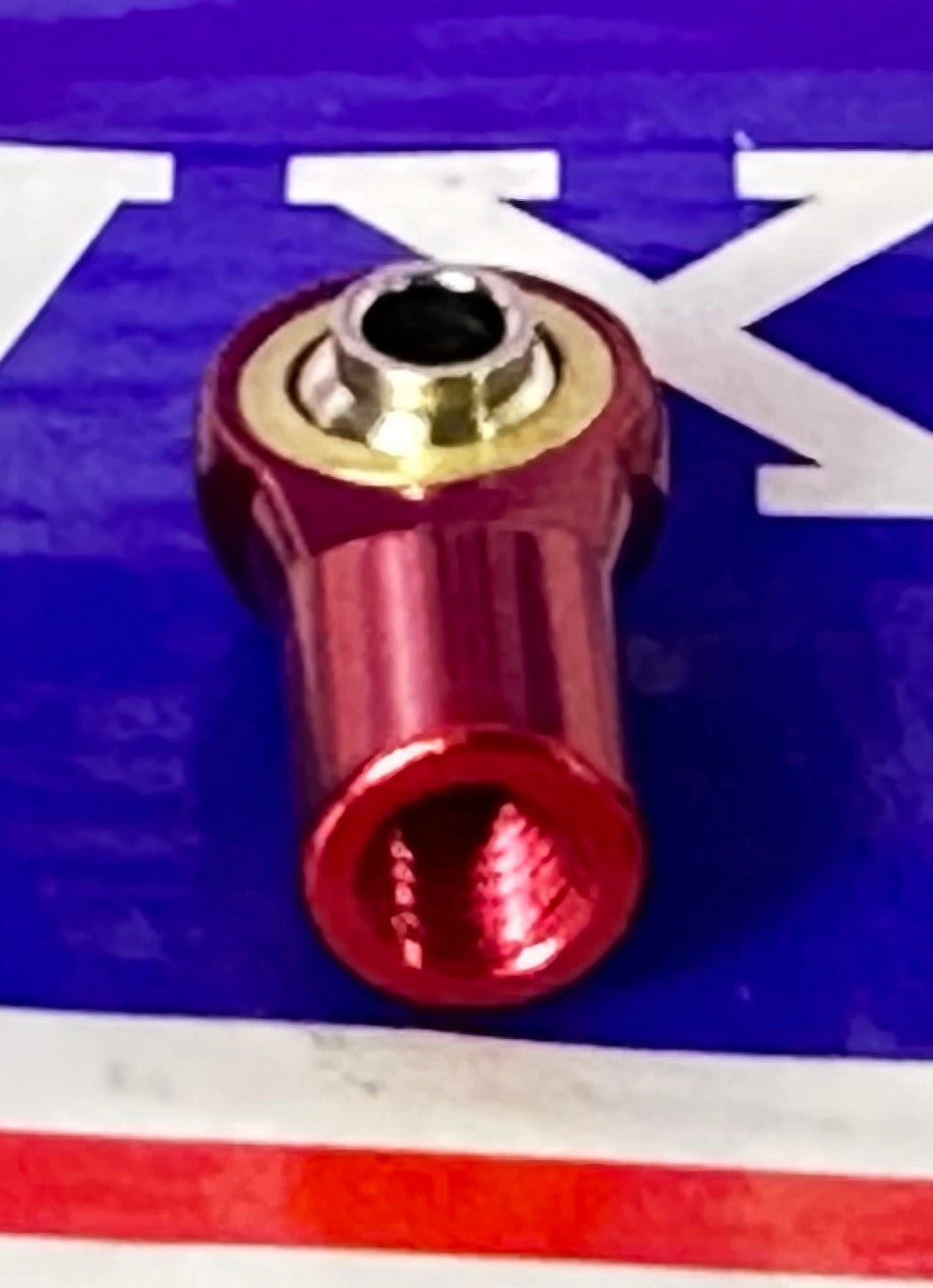 Female Rod End 4mm Red PHS4 Right Hand Mini Heim Joint