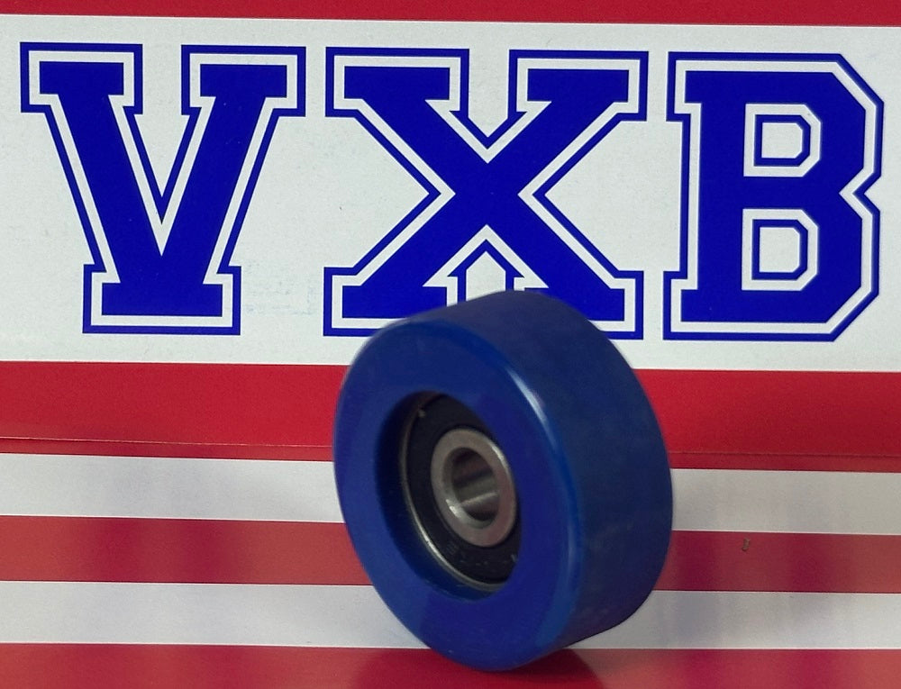 6x30x12mm Polyurethane Rubber wheel Bearing Sealed Miniature - tire