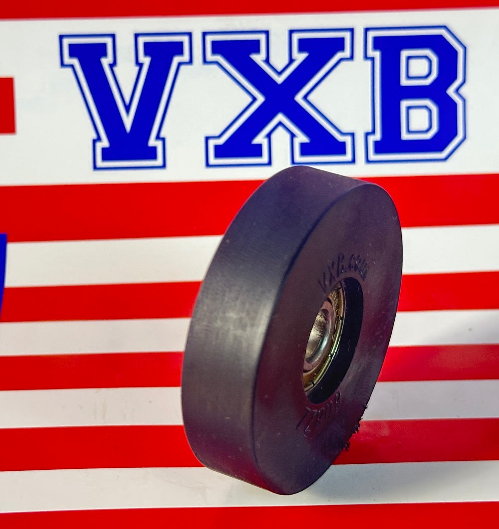 8mm Bore Bearing - 2" Black Tire 8x 2" x 1/2"inch
