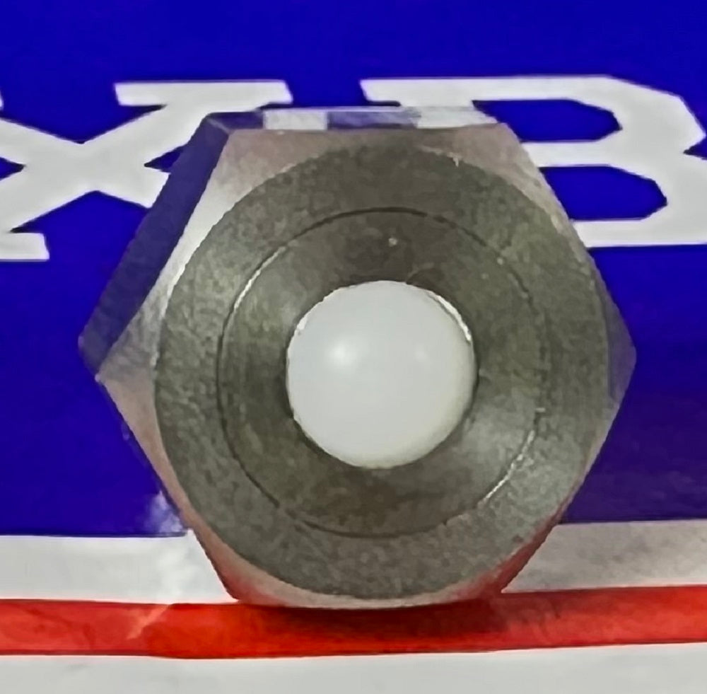 M8 Stainless Steel Hex Head Ball Transfer Stud Unit 10mm Deep