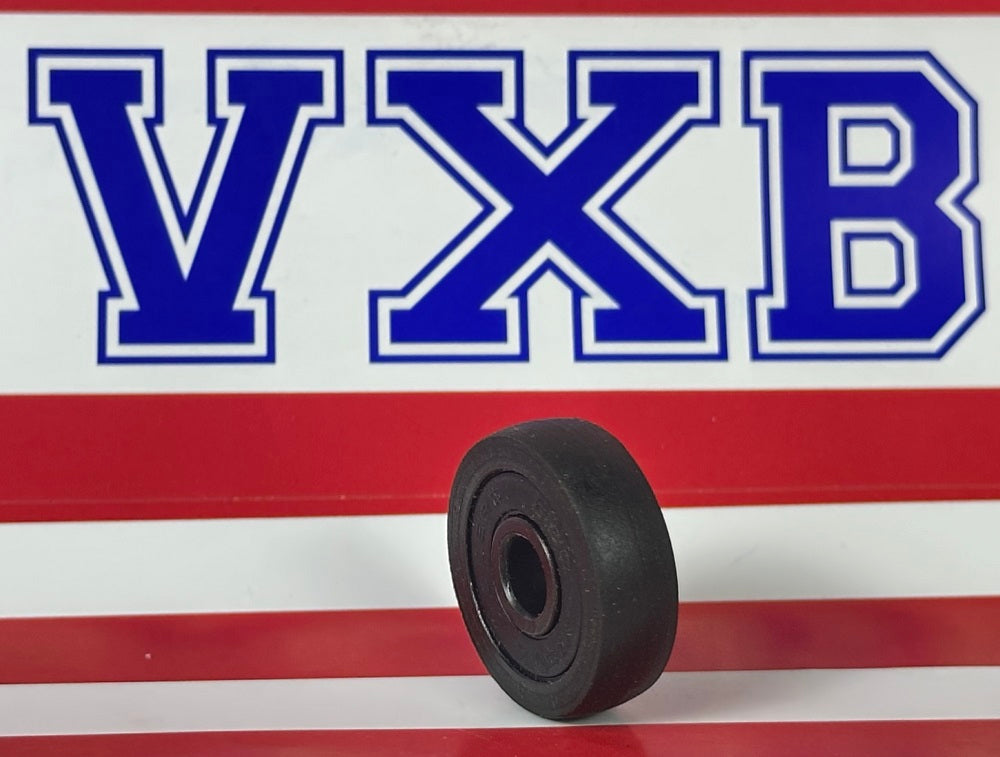 6mm Bore Bearing - 23mm Black rubber cover Tire 6x23x7mm