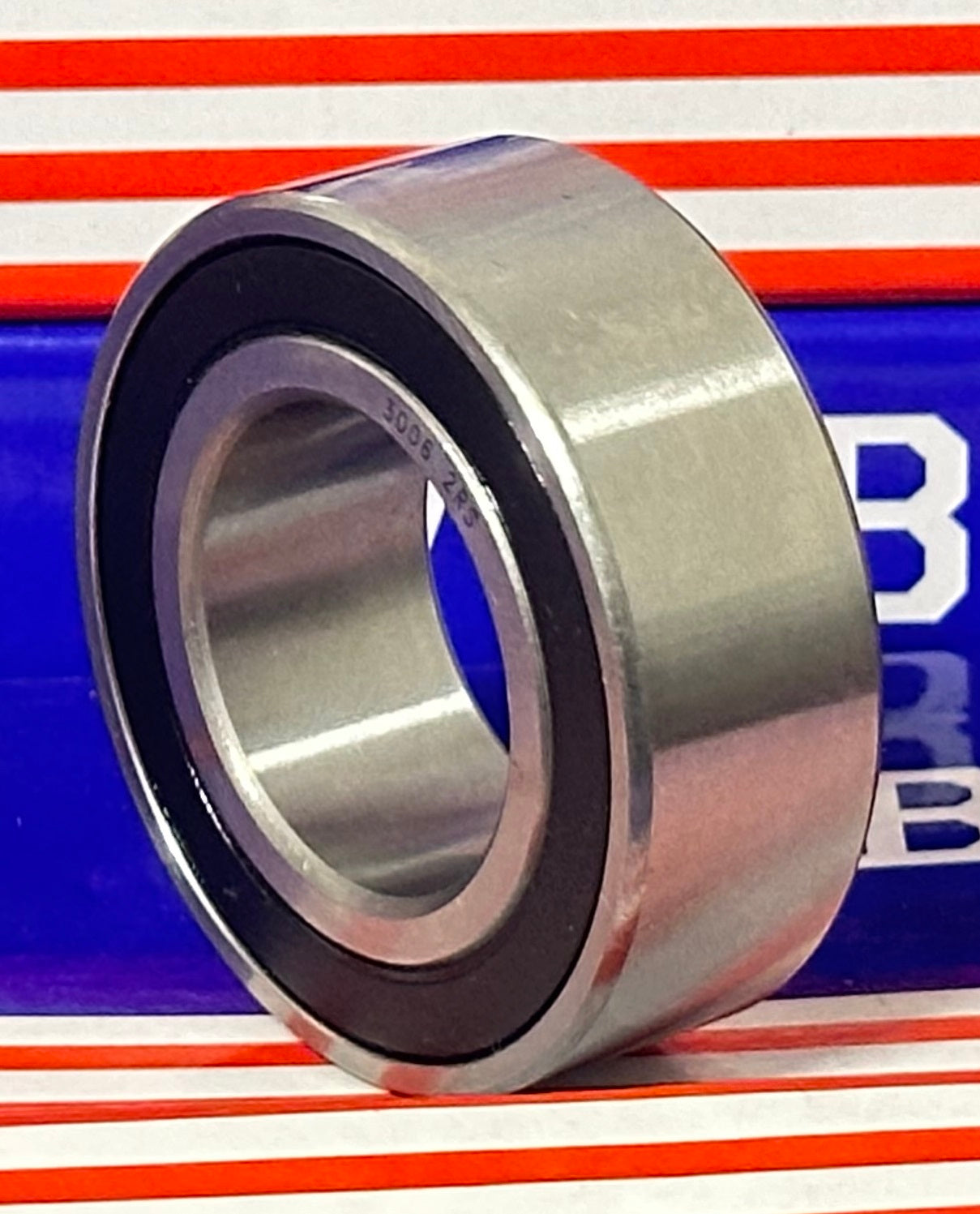 ตลับลูกปืนบอลสัมผัสเชิงมุม 3006-2RS ขนาด 30x55x19 มม.