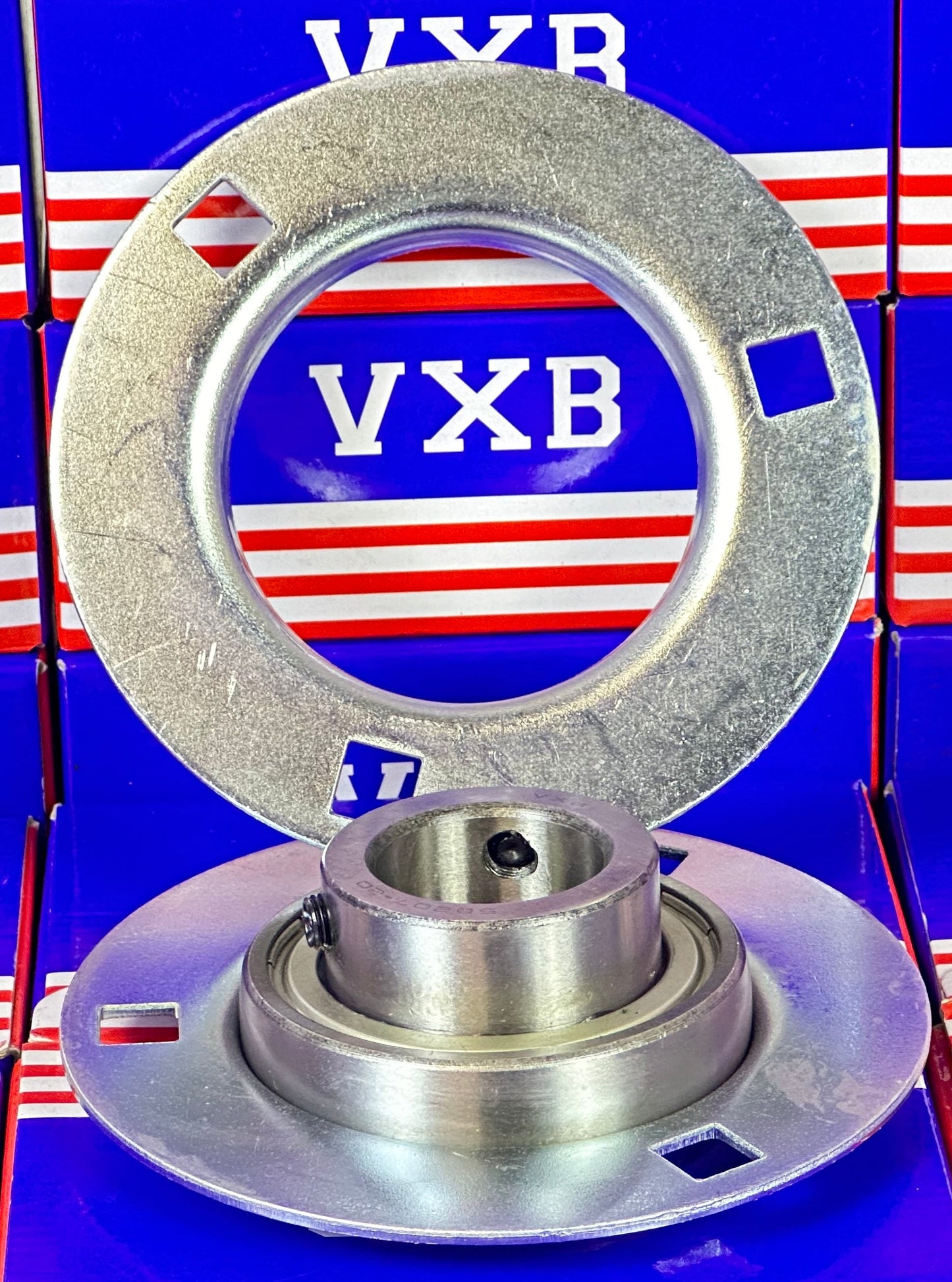 1-1/4 "3 cıvatalı flanşlı monte edilmiş SBPF207-20 Preslenmiş çelik gövde yatağı