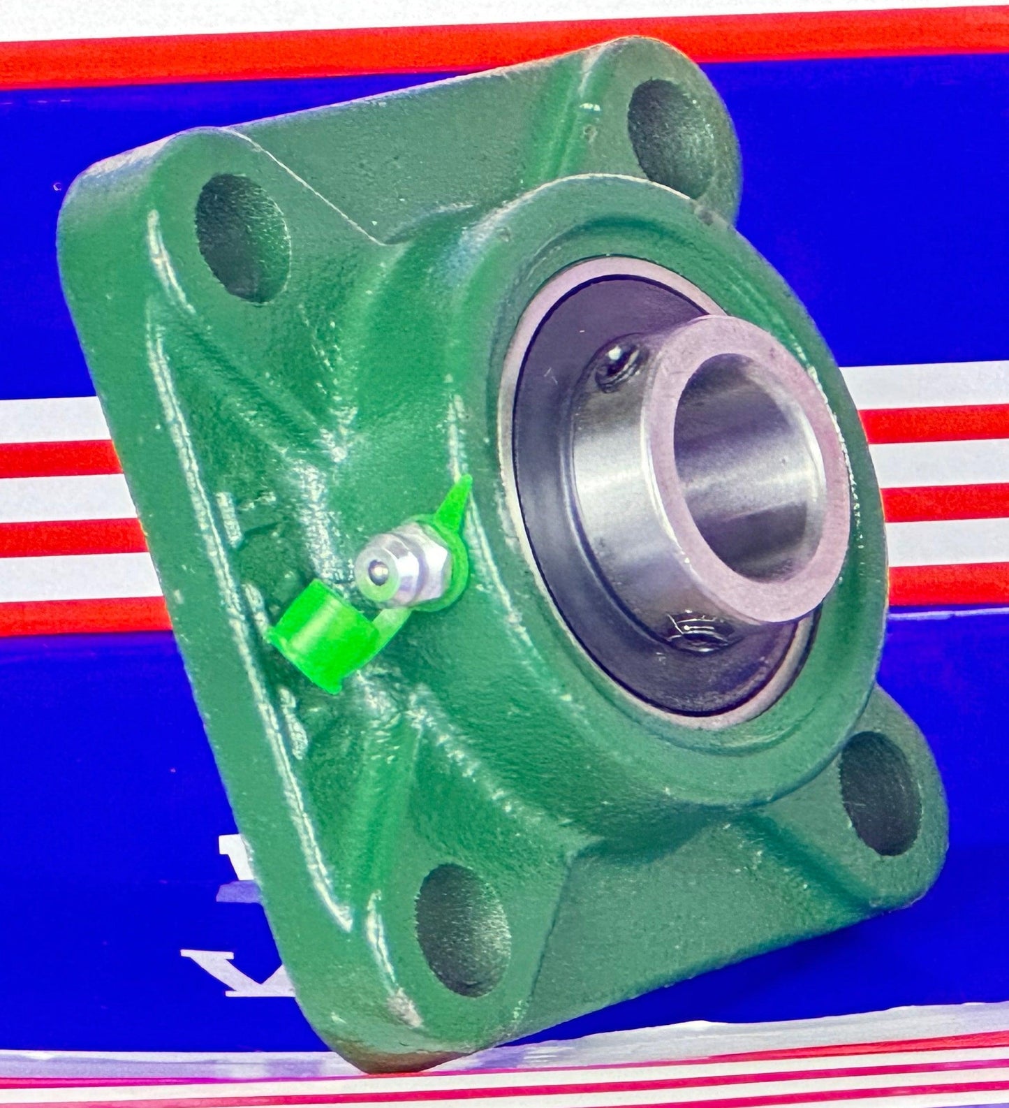 3/4" UCF204-12 Mounted Bearing Insert + Square Flanged Cast Housing