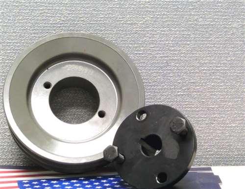 2AK49H 1-1/2" Bore Solid Sheave Pulley - 4.9" OD Double Groove Pulley 2AK49H for V-belts 4L, A, AX, 2AK49H 1-1/2" (OD 4.9"- H :ID 1-1/2")