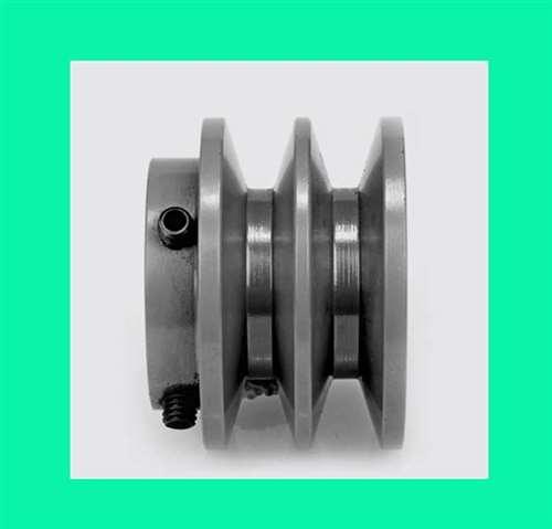 2BK25 1/2" Bore Solid Sheave Pulley - 2-1/2" (2.50") OD , Hex set screws for V-belts 4L, 5L 2BK25-1/2"inch