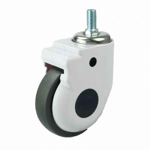 3"inch Medical Caster Wheel M12 Threaded Stem - TPR -