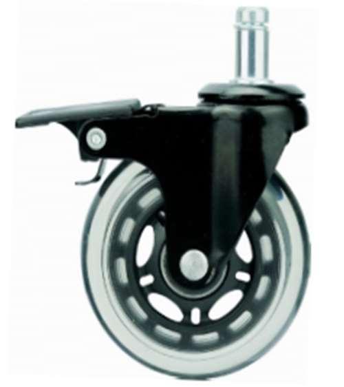 3"inch Caster Wheel 99 Lbs - Brake PU Stem