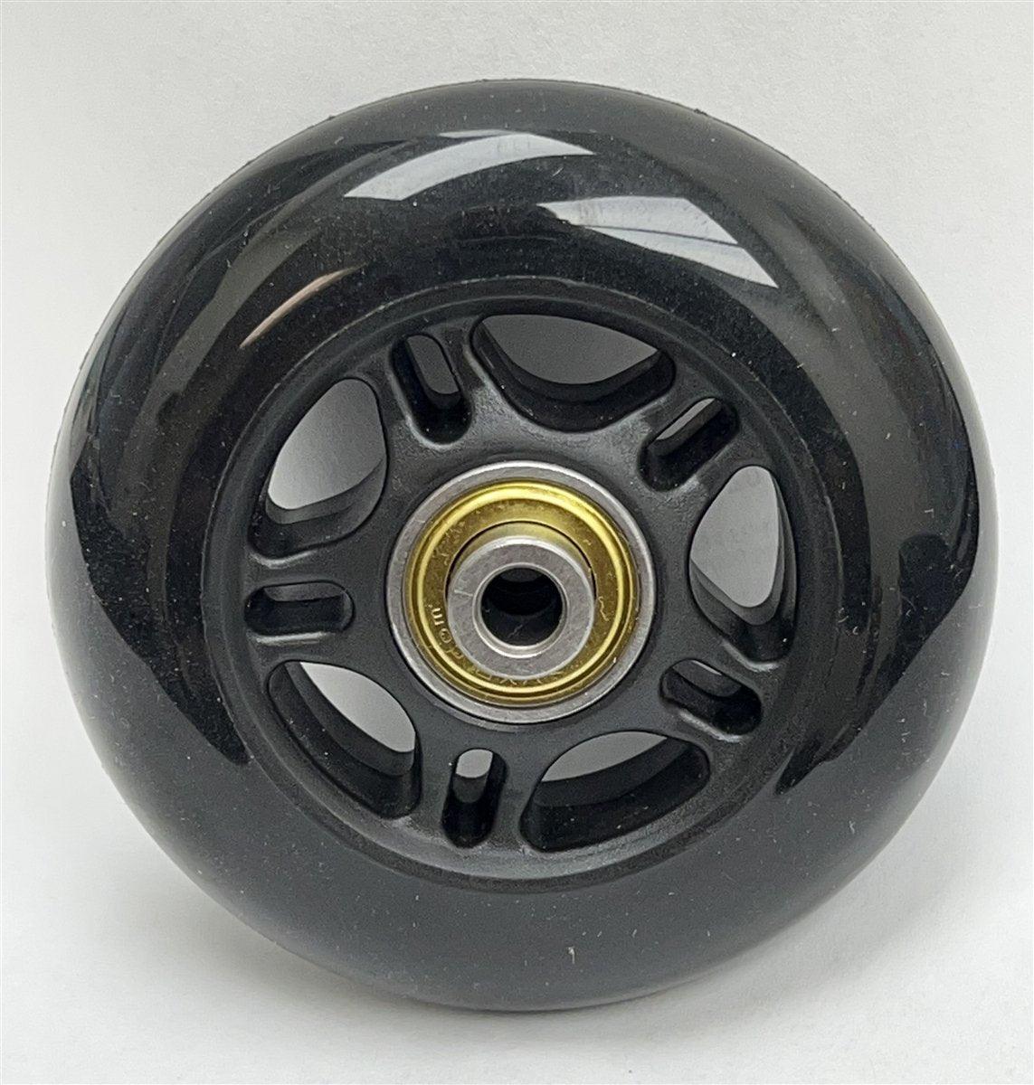 3" Rubber Wheel - 1/4" Bore Extended Ball Bearing