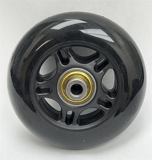 3" Rubber Wheel - 1/4" Bore Extended Ball Bearing