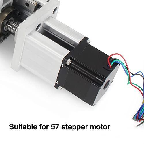300mm Stroke CNC Linear Stage Motion Actuator X Y Z Axis Linear Slide Rail Aluminum Alloy Cross Sliding Table Linear Rail Guide SFU1605 Ballscrew+Nema23 57 Stepper Motor for CNC