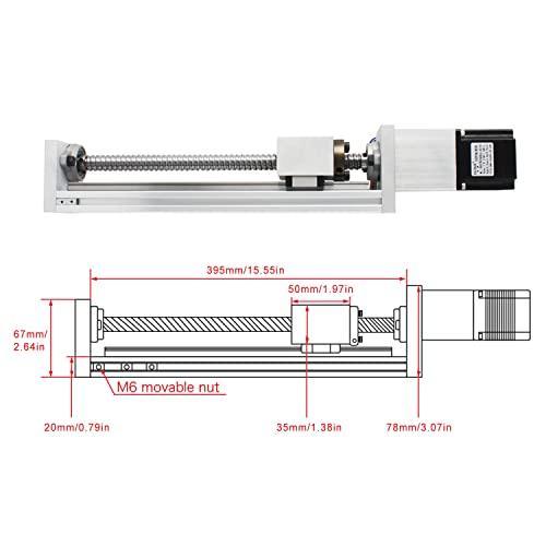 300mm Stroke CNC Linear Stage Motion Actuator X Y Z Axis Linear Slide Rail Aluminum Alloy Cross Sliding Table Linear Rail Guide SFU1605 Ballscrew+Nema23 57 Stepper Motor for CNC