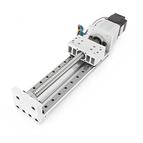 300mm Stroke CNC Linear Stage Motion Actuator X Y Z Axis Linear Slide Rail Aluminum Alloy Cross Sliding Table Linear Rail Guide SFU1605 Ballscrew+Nema23 57 Stepper Motor for CNC