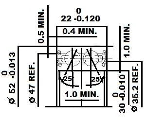 30BG5222UUS Nachi A/C kontakt kątowy 30x52x22mm