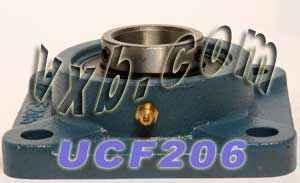 30mm Bearing UCF206 + Square Flanged Cast Housing Mounted Bearing