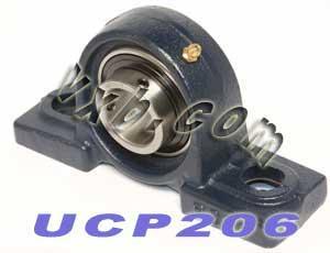 30mm Bearing UCP-206 + Pillow Block Cast Housing Mounted Bearing
