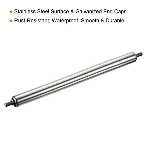 Gravity Conveyor Roller - 1" Diameter x 16" Length - Stainless Steel