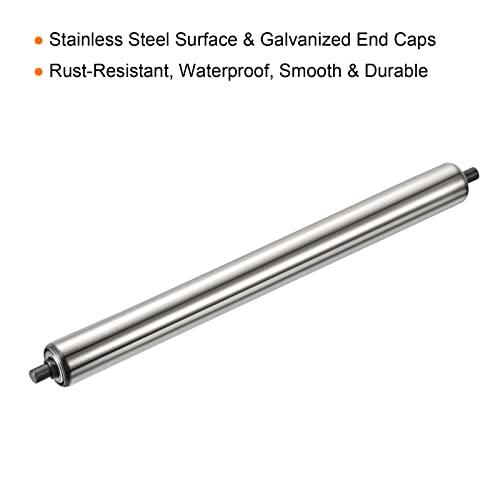 Gravity Conveyor Roller 1.5" Diameter x 20" Length - Stainless Steel