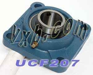 35mm轴承 UCF207 + 方形法兰铸造外壳安装轴承