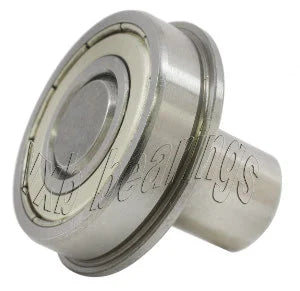 3/8" Flanged Ball Bearing - 1/8 diameter integrated 1/2 Axle