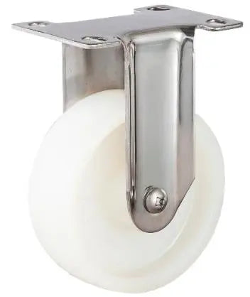 3"inch Caster Wheel Fixed Plate Stainless Steel Nylon
