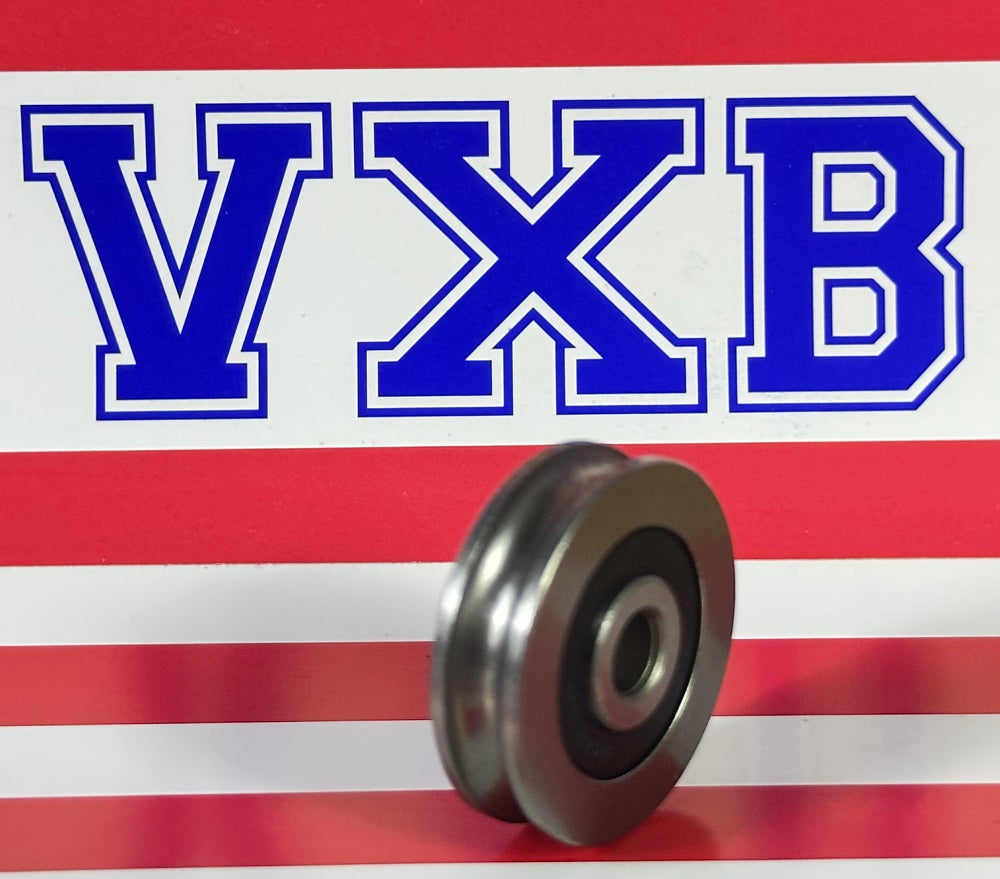 6mm Bore Bearing - 30mm 440C Stainless Steel Pulley U-Groove Track Roller Bearing 6x30x8mm