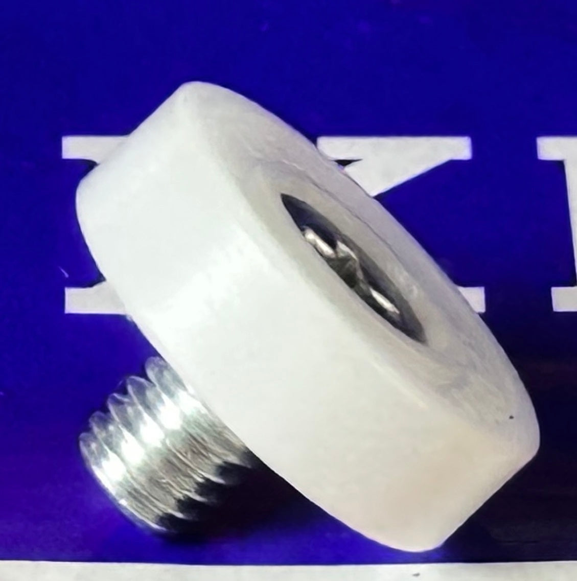 Flat Nylon Ball Bearing - 19mm White Plastic Tire for sliding doors & windows