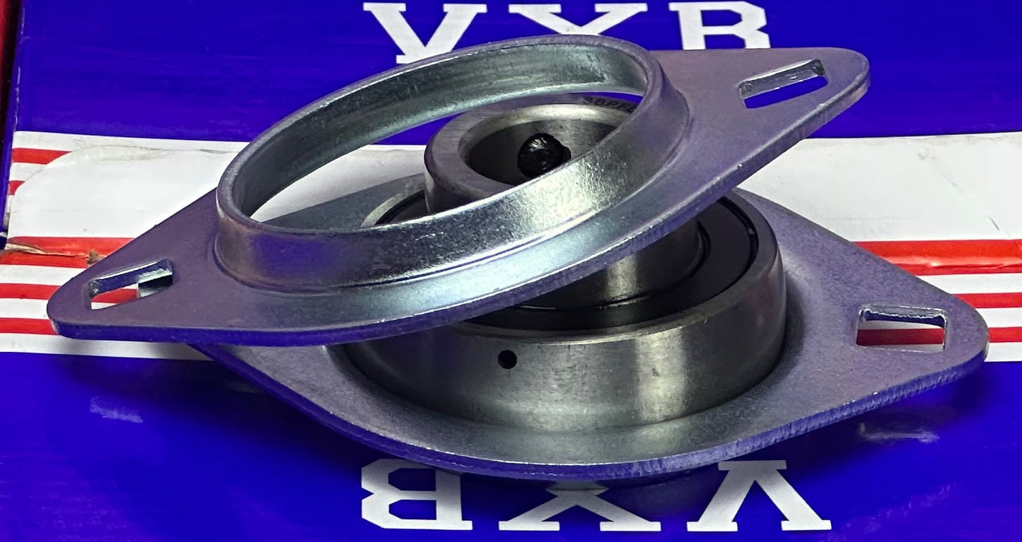 SBPFL204-12 3/4" 压制钢轴承 2螺栓法兰安装轴承