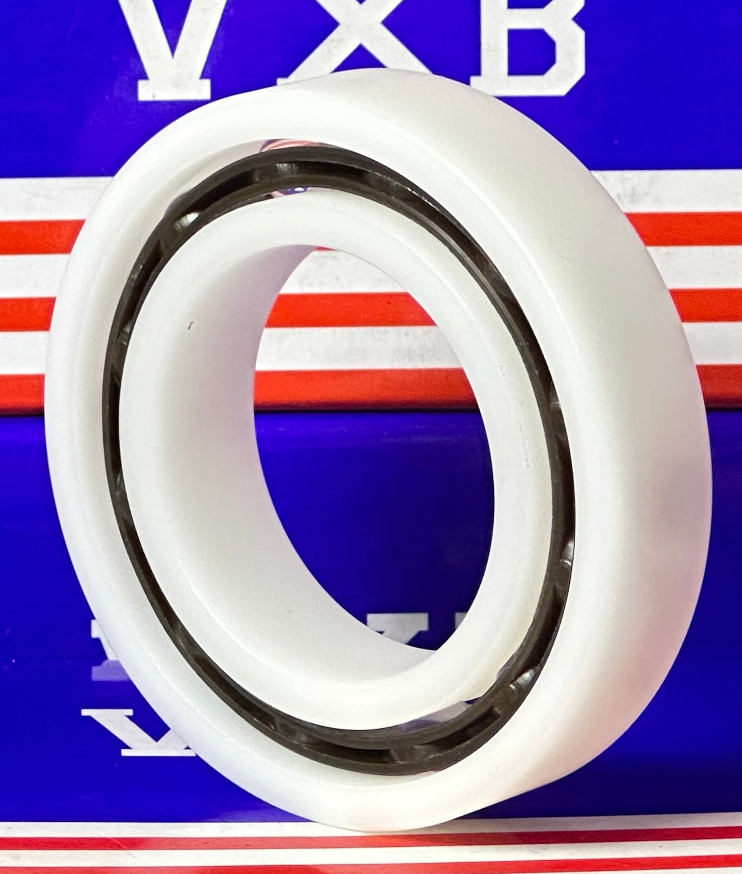 Łożysko z tworzywa Acetal/POM 6008 - kulki szklane - 40x68x15mm