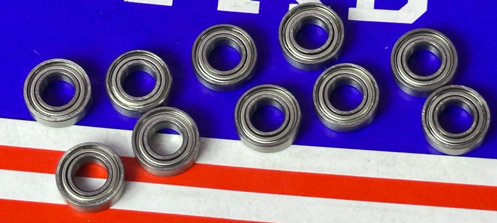 Vòng bi gốm 10 gói R166zz 3/16 "x 3/8" x 1/8 "