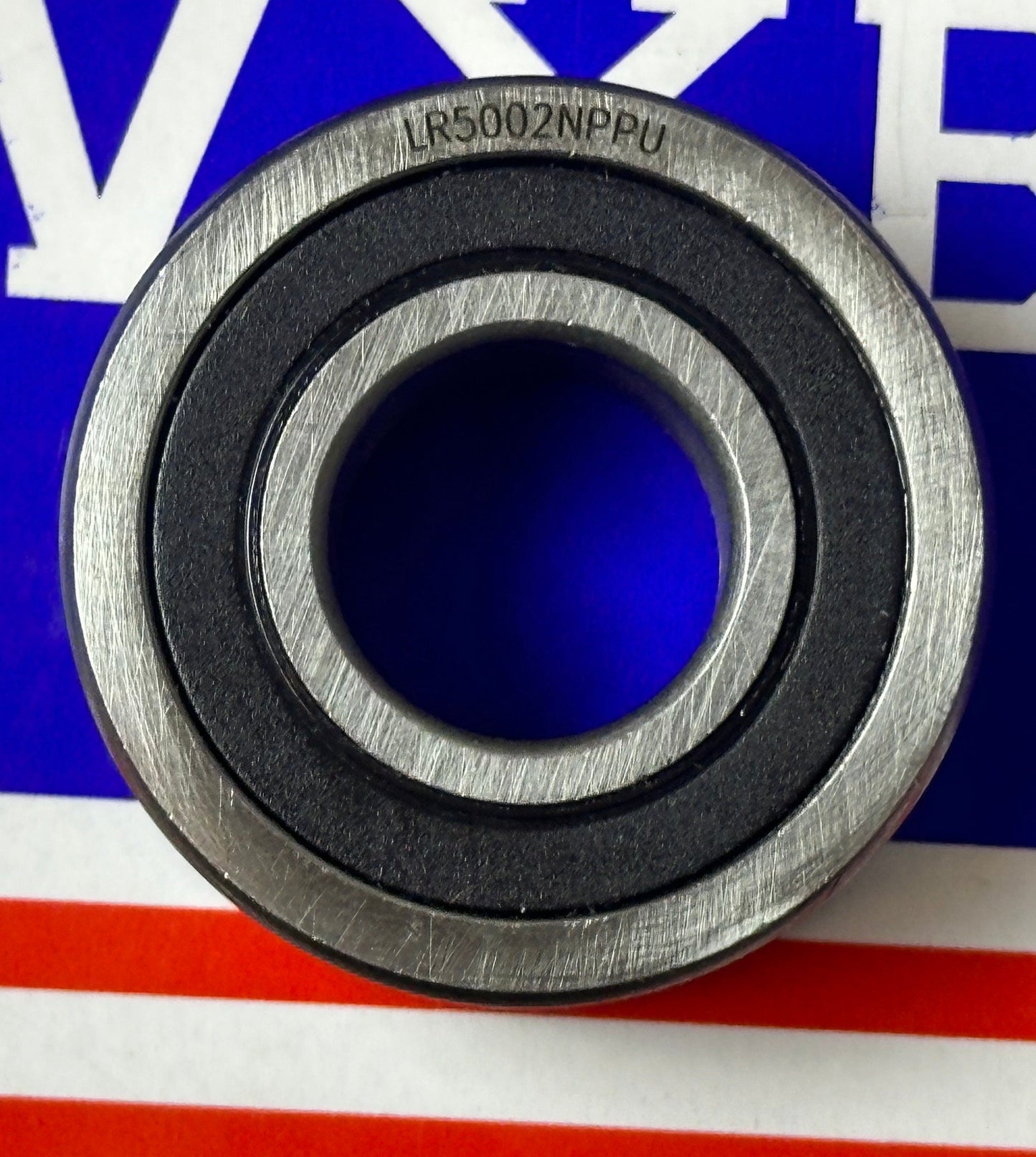 LR5002NPPU ลูกกลิ้งราง แบริ่ง 2 แถว ปิดผนึก ขนาด 15x35x13 แบริ่งราง