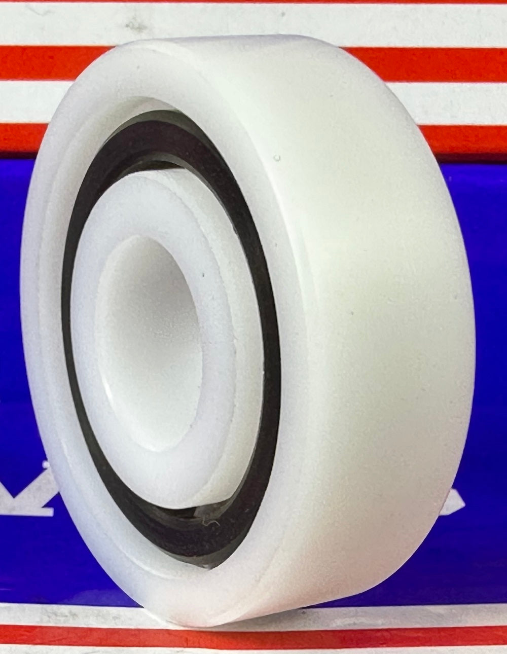 Łożysko z tworzywa Acetal/POM 6302 - kulki szklane - 15x42x13mm