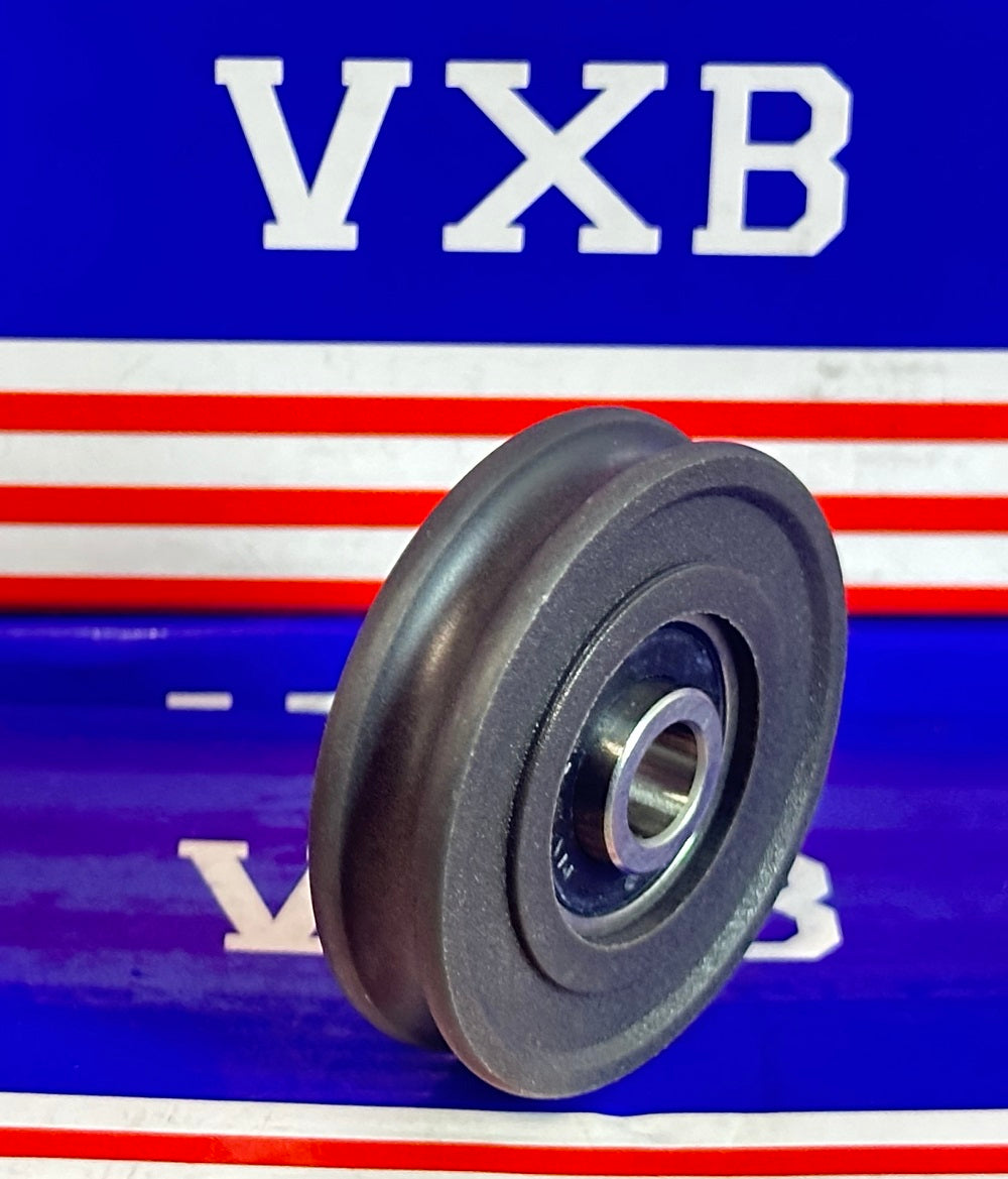 8mm Bore Bearing - 45mm Steel Wire Rope Cable Track Pulley 8x45x11.5mm