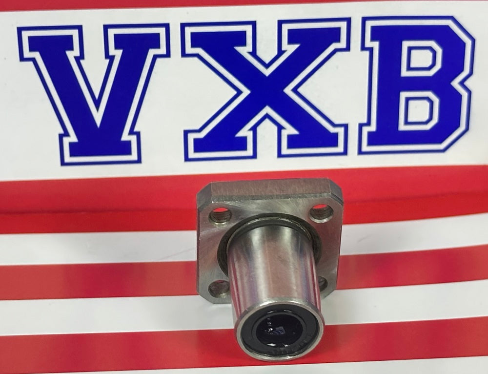 บุชแผ่นหน้าแปลนสี่เหลี่ยม 8 มม. สำหรับการเคลื่อนที่เชิงเส้น